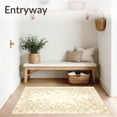 thumbnail image 3 of ODIKA 8'x10' Machine Washable Non-Slip Area Rug, Elegant with Delicate Floral High Traffic Rug, Beige, 44925, 3 of 7