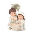 thumbnail image 4 of Estatua del nacimiento de Jesús de Navidad Adorno de Jesús Nacido Artesanía de resina católica cristiana Santa blanco, 4 of 9