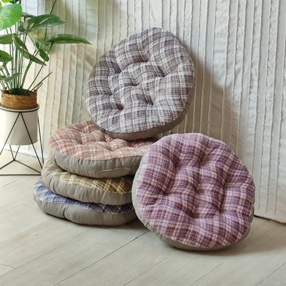 Fwttom Seat Cushion, 16 inches Thickened Round Chair Pads, Seat Cushions for Office Chairs Cushions, Home Floor Pillow, Window Seat & Outdoor Camping