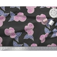 thumbnail image 3 of Soimoi Cotton Duck Fabric Leaves & Berries Fruits Printed Craft Fabric by the Yard 42 Inch Wide, 3 of 3