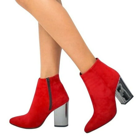 

punk style autumn winter boots elastic microfiber shoes woman ankle boots high heels black thick platform long knee high boots
