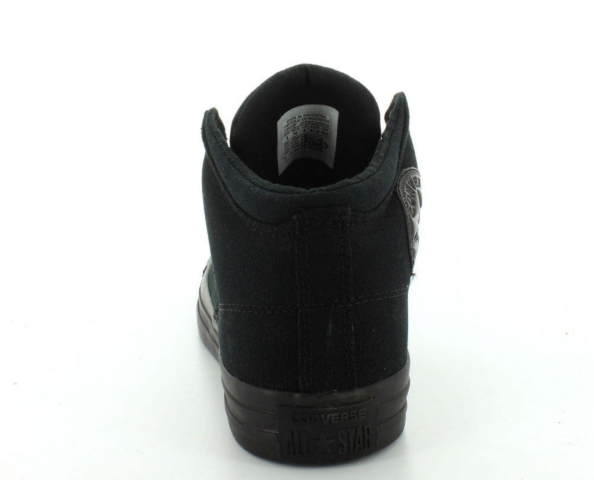 Converse Men's Street Canvas High Top Sneaker, Black/Black/Black, 12 M US - image 4 of 5
