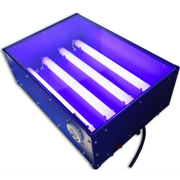 Wildnix UV Exposure Silk Screen Printing Machine with 4x15W Light Tubes, Timer Function, and 8mm Tempered Glass for Safe and Efficient Printing