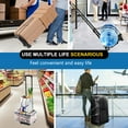 thumbnail image 6 of Folding Hand Truck Trolley Dolly, Folding Cart Small Trolley Dolly with Wheels, Lightweight Utility Dolly Expandable Baseplate Small Backpack Portable Luggage Cart for Airport Travel, 6 of 8