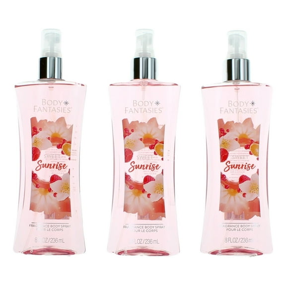 Sweet Sunrise Fantasy by Body Fantasies, 3 Pack 8oz Fragrance Body Spray women