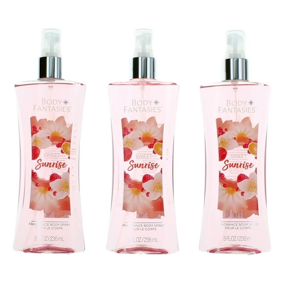 Spray corporal Perfums De Coeur Sweet Sunrise Fantasy, 3 x 240 ml