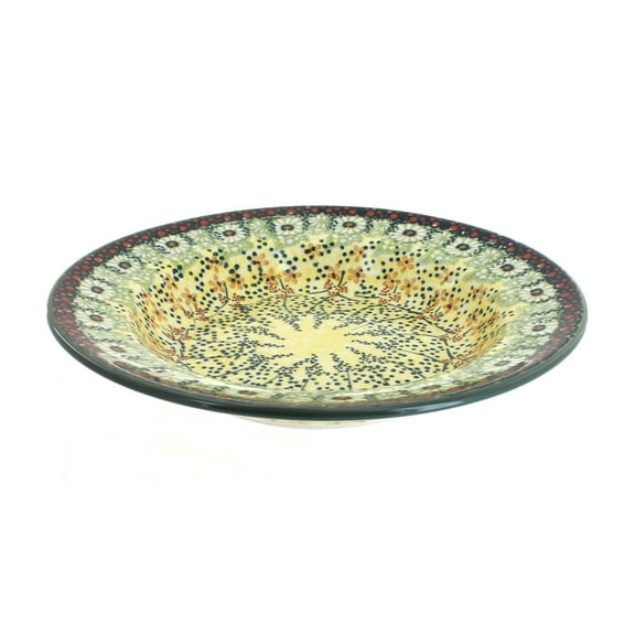 Blue Rose Polish Pottery Sunshine Grotto Soup Plate