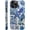 Beach Blue Starfish Themed Collage European, variant on Case for iPhone 13, Fits Frosted Case Design for Girl Women, Sharks Turtles Shells Seaweed Green, Full Body Protective Cover, Shockproof, Slim Phone Case