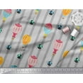 thumbnail image 3 of Soimoi Cotton Voile Fabric Stripe & Hot Air Balloon Holiday Print Fabric by The Yard 42 Inch Wide, 3 of 3