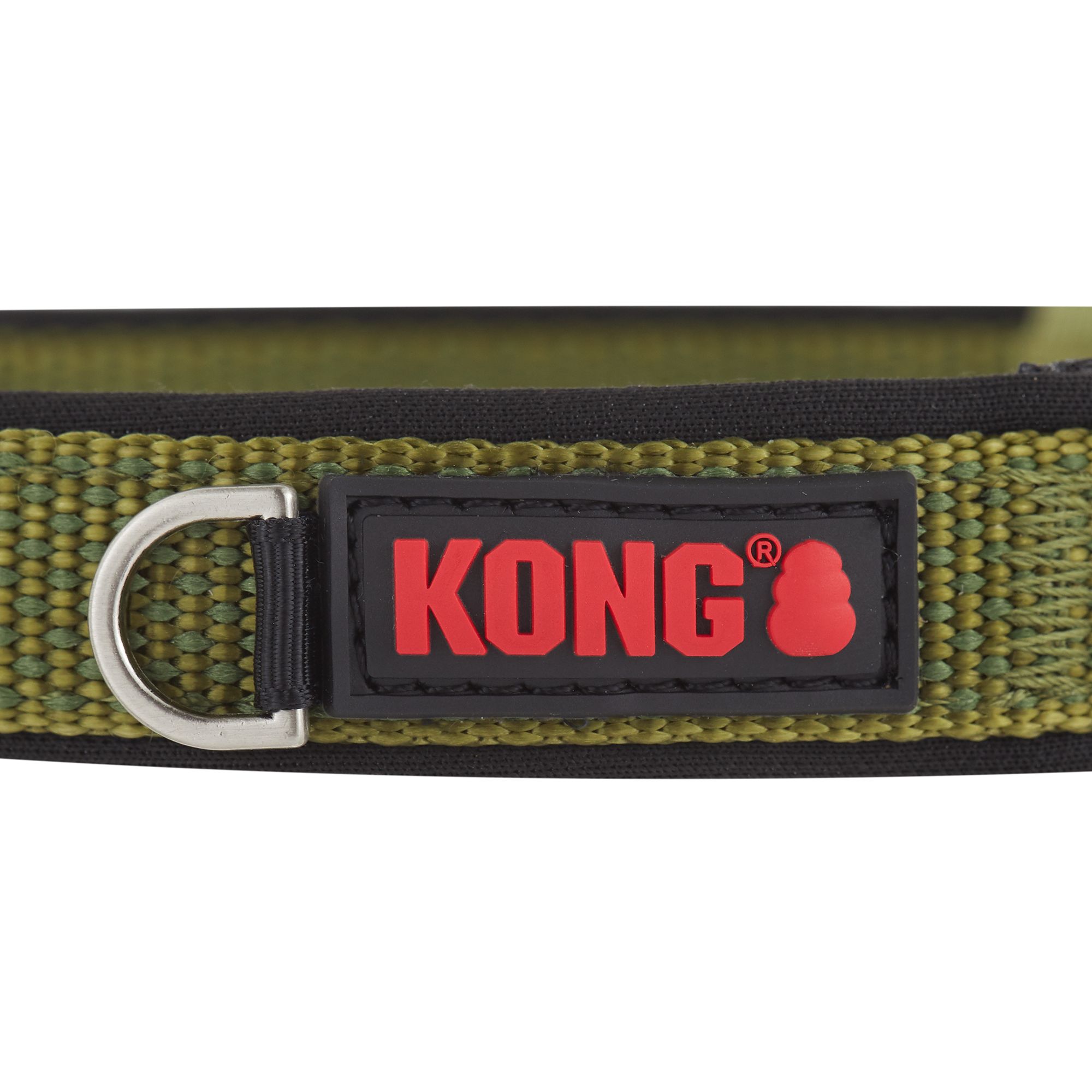 KONG Comfort Neoprene Padded Dog Collar Offered by Barker Brands Inc. (Medium, Green)