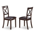 thumbnail image 4 of East West Furniture Capri 7-piece Dining Set with Leather Chairs in Cappuccino, 4 of 5