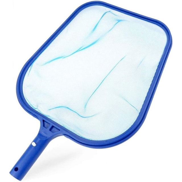 Red de plástico para desnatador de piscina, cabezal de desnatador pequeño – Cabezal de desnatador de red para piscina para poste telescópico estándar – Red de limpieza de piscina de malla de