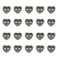 thumbnail image 5 of Monyance Sewing Buttons 100Pcs Miniature Heart Button Alloy Doll Clothes Buttons(0.16X0.16X0.04Inches), 5 of 10