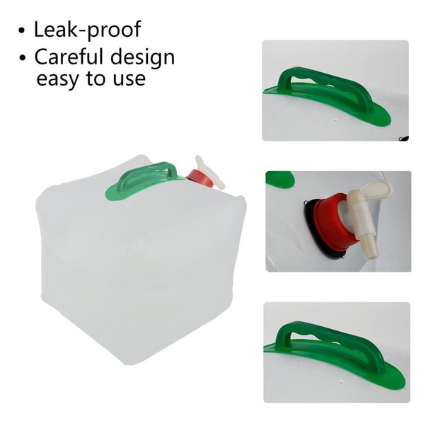 Réservoir D’eau Pliable 20 L Avec Robinet – Léger, Sans BPA, Pour Camping Et Rando