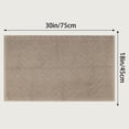 thumbnail image 7 of Unique Bargains Fade Resistant Cotton Bath Rugs Shower Mat Bathroom Non Slip Khaki, 7 of 7