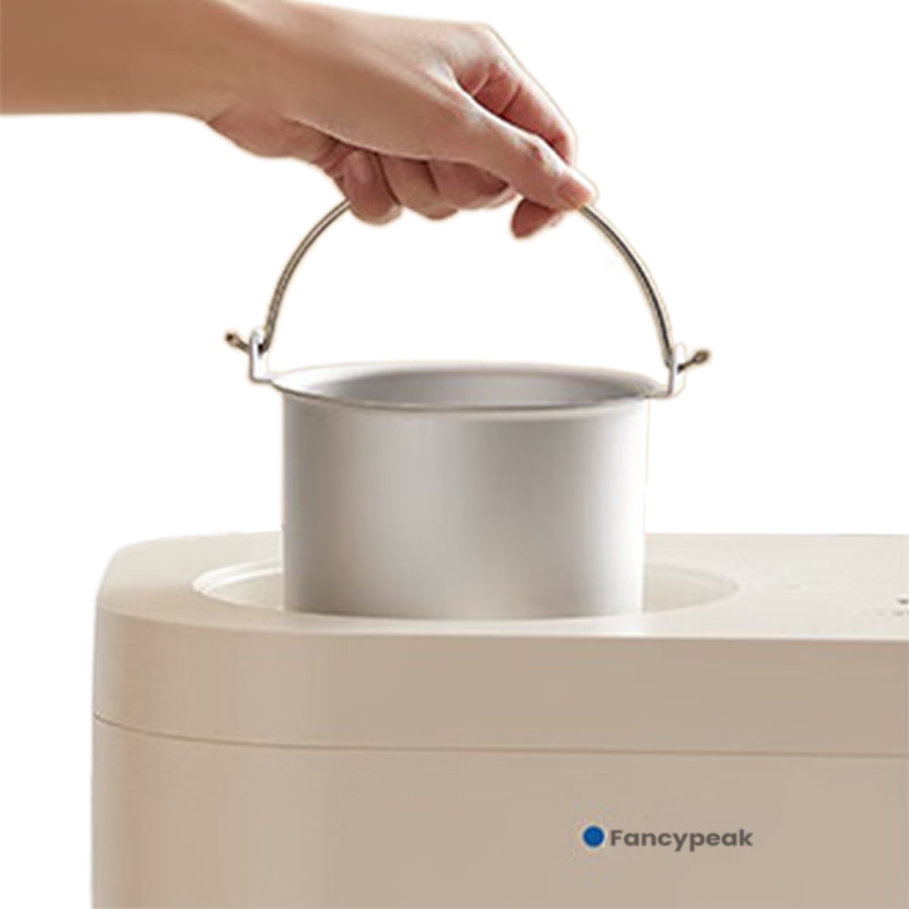 Fancypeak Ice-cream making machines, 1 Quart Ice Cream Maker Machine with Built-in Compressor, Fully Automatic, No Pre-freezing, 1 Hour Keep-cooling, Easy to Clean