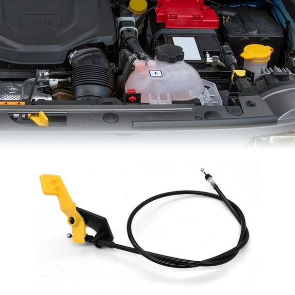 JJMY Custom for 2015-2023 Jeep Renegade 1.4L 2.4L Hood-Latch Lock Release Cable 68247126AA