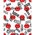thumbnail image 2 of ABPHOTO Polyester 5x7ft Happy Valentine's Day Backdrop Sweet Love Red Lips Kiss Creative Romantic Wallpaper Photography Background for Girls Lover Wedding Party Décor Photo Studio Props, 2 of 3
