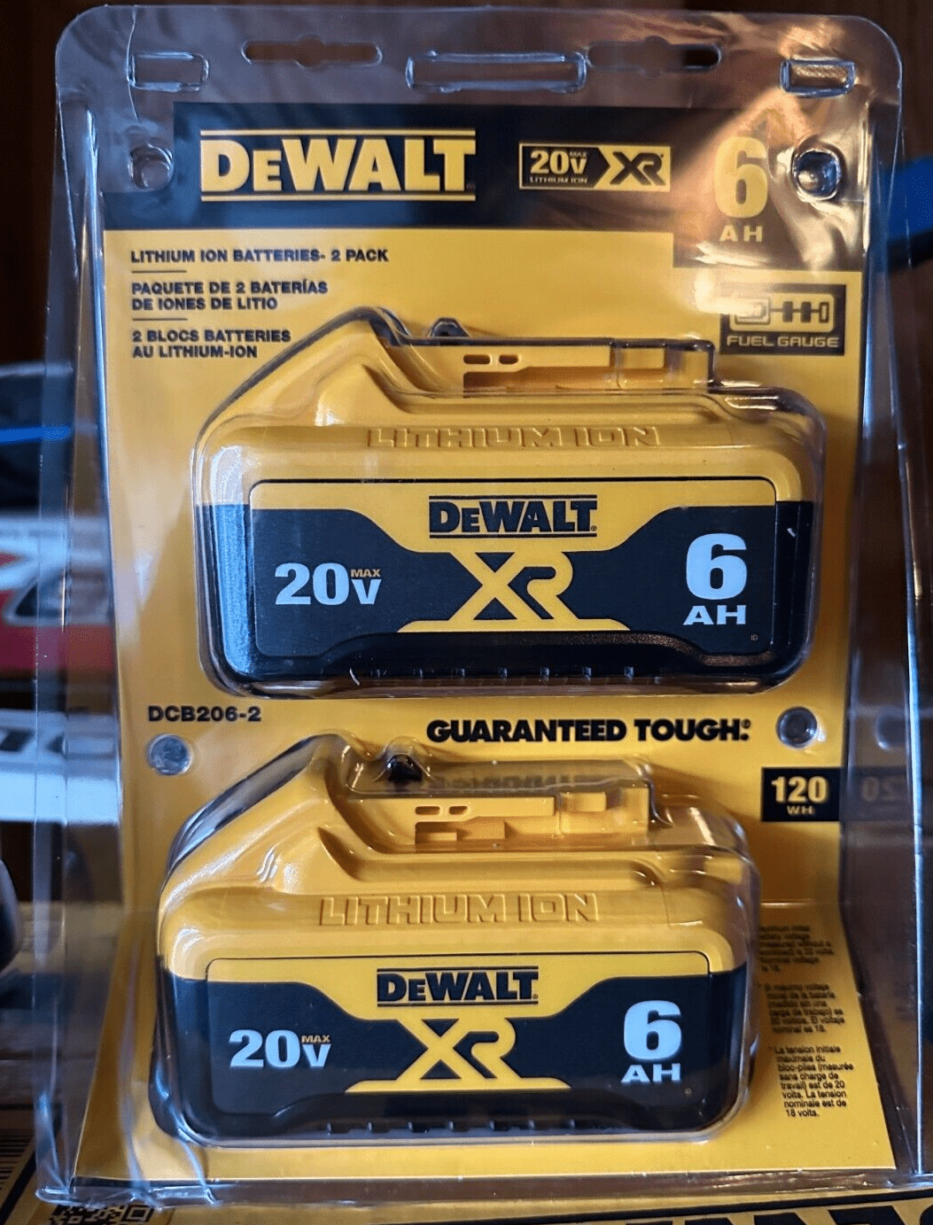 DEWALT 20V Max XR LithiumIon Battery Twin Pack High Capacity, Fully