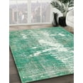 thumbnail image 3 of Ahgly Company Machine Washable Indoor Rectangle Abstract Magic Mint Green Area Rugs, 5' x 8', 3 of 7