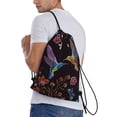 thumbnail image 3 of Bingfone Humming Bird Drawstrings Backpacks Bags For Men Women Gym Drawstrings Bag, 3 of 9