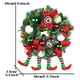 thumbnail image 1 of Corona de Navidad NikouMX Divertida Novedad Piernas Arpillera De Elfo 40 cm, 1 of 8