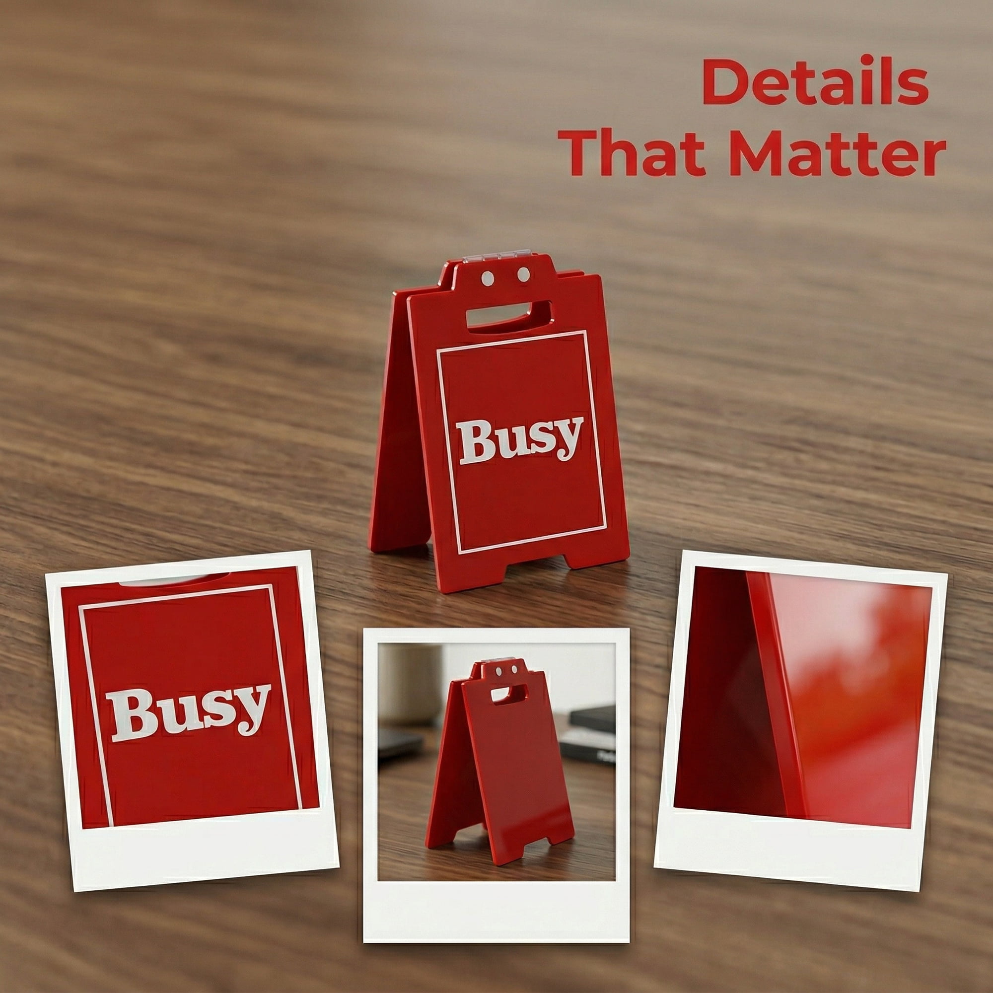 Unique Bargains Extra Stable Acrylic Desk Sign Gift Keepsake Block Red Style F 5.0in