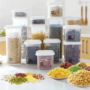 Cheers Transparent Kitchen Fridge Tea Bean Grain Storage Sealing Can Box Case Container