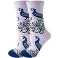 thumbnail image 7 of Women Designer Fashion Funny Creative  Middle Tube Cotton Woman Colorful Cute Pattern Animal Plant Sports Sock Wonder Socks Gift, 7 of 7