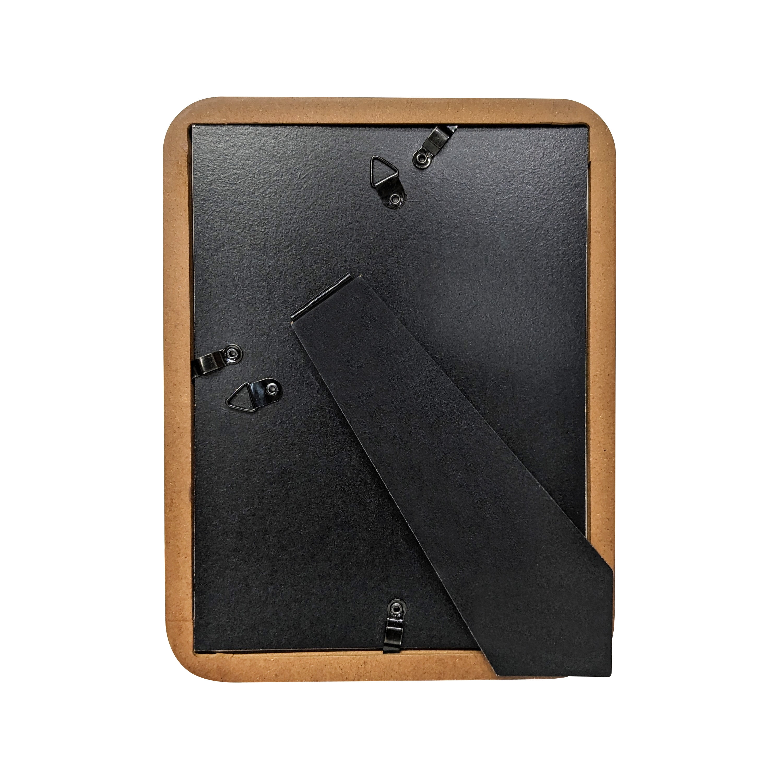 (2 pack) Mainstays – 4x6 Picture Frame – Walnut Wood Finish Mattted Rounded Corners Tabletop Photo Frame