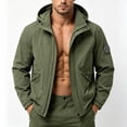 thumbnail image 2 of WRKEKC Windbreaker Jackets for Men Detachable Hood Long Sleeve Zip-Up Outerwear With Zipper Pockets for Hiking and Cycling, 2 of 7