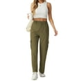 thumbnail image 7 of GIRUNS Cargo Pants For Women Wide Leg Pants Army Green XL Baggy Stretchy Streetwear Pants High Waisted Casual Streetwear With Pockets Pants For Women, 7 of 7