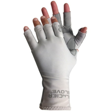 

Glacier Glove Islamorada Fingerless Sun Gloves - Large - Light Gray