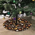thumbnail image 2 of FMSHPON Acorns Flowers Berries Dots Xmas Christmas Tree Skirt Stand Mat for Holiday Party Decoration Indoor Outdoor 48 inches, 2 of 3