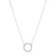 thumbnail image 1 of Collar con colgante de cadena 16 con circonita cúbica y 2 extensores para mujer, 1 of 5