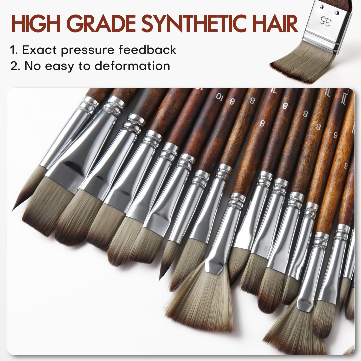 Fuumuui 25-Piece Professional Paint Brush Set photo 3
