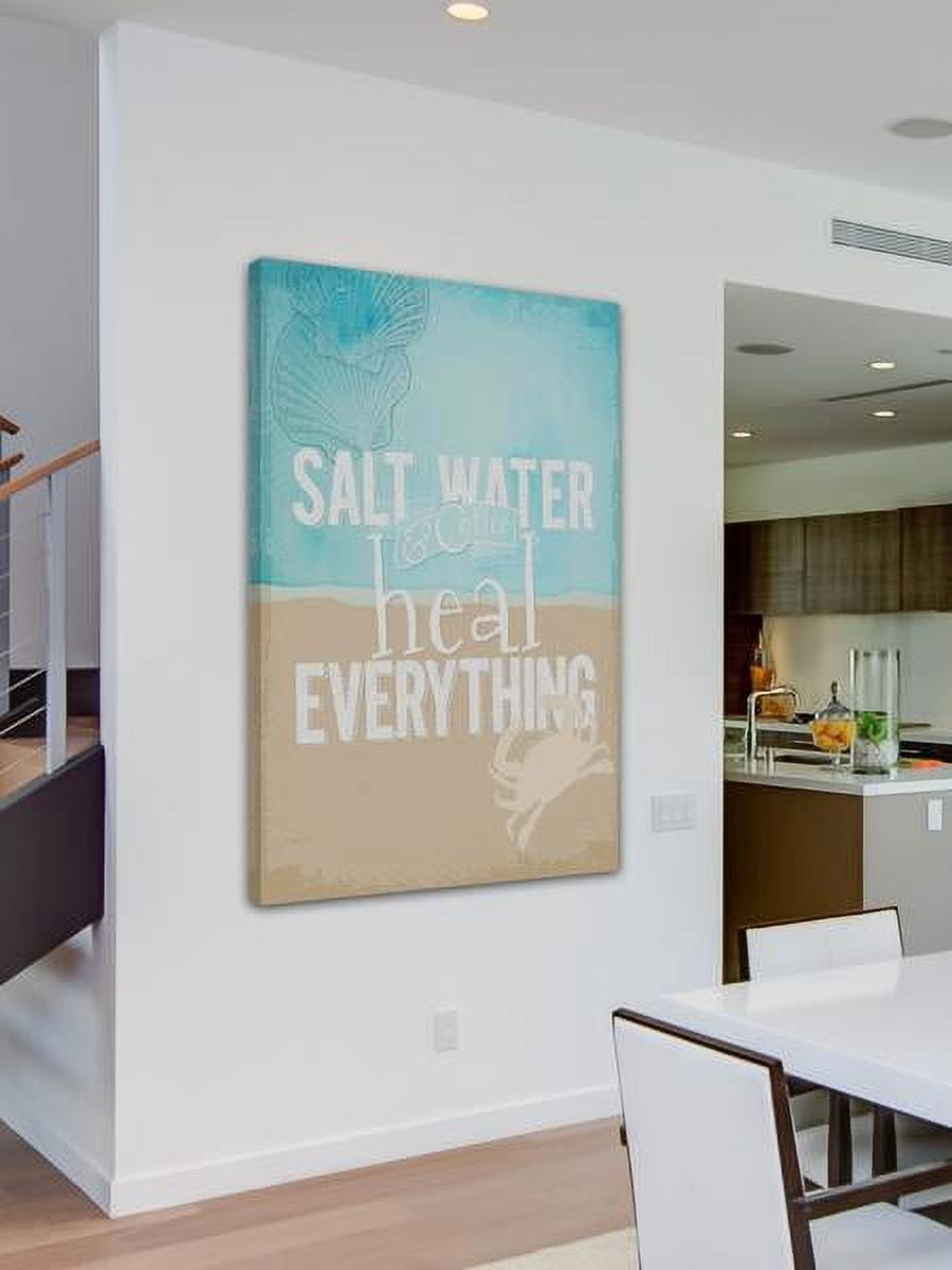 "Salt Water" Painting Print on Wrapped Canvas