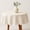 Ivory, variant on Fennco Styles Waffle Weave Solid Color Tablecloth 48" Round - Natural Refined Woven Table Cover for Home Décor, Dining Table, Banquets, Holidays and Special Occasions