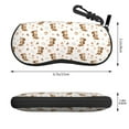 thumbnail image 2 of KLL Fall Squirrel Print Eyeglass Case for Men & Women's Classy Travel Eyewear Holder Case Zipper Eyeglasses Case With Hook, 2 of 6