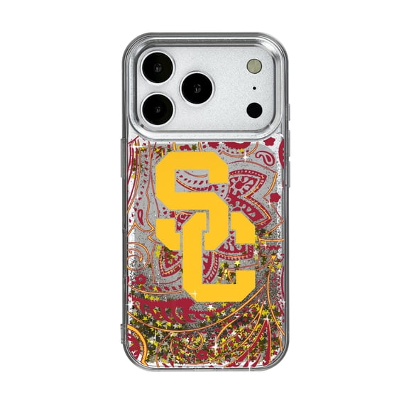 USC Trojans iPhone Glitter Paisley Design Case