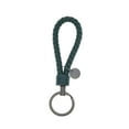 thumbnail image 1 of Justharion Braided Woven Rope Keychain Cute Wear-resistant Exquisite Waterproof Durable Key Chain Car Keyring Holder Metal Jewelry Green 3.3*9cm, 1 of 6