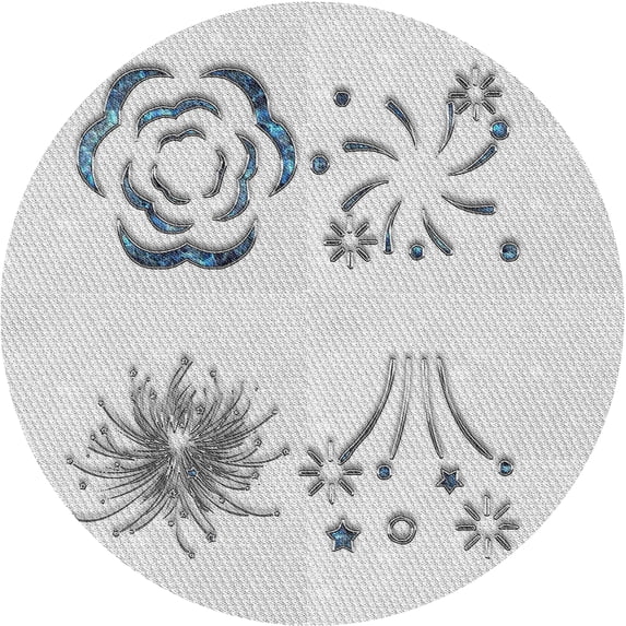 Ahgly Company Machine Washable Indoor Round Transitional White Smoke Area Rugs, 7' Round