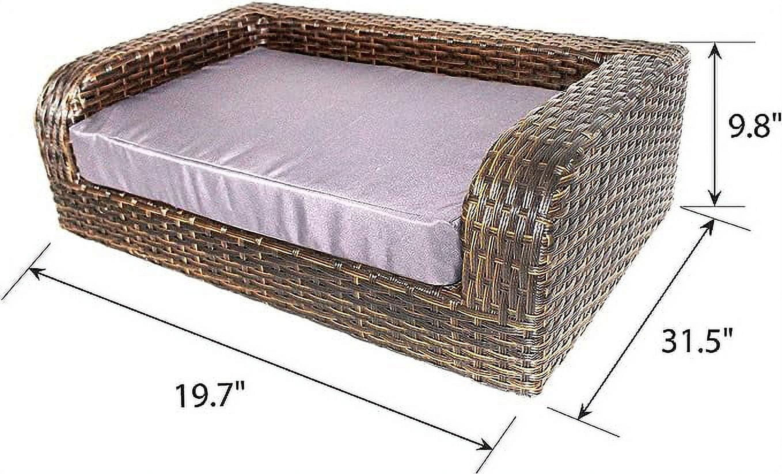 Iconic Pet Rattan Pet Sofa Bed - Indoor/Outdoor