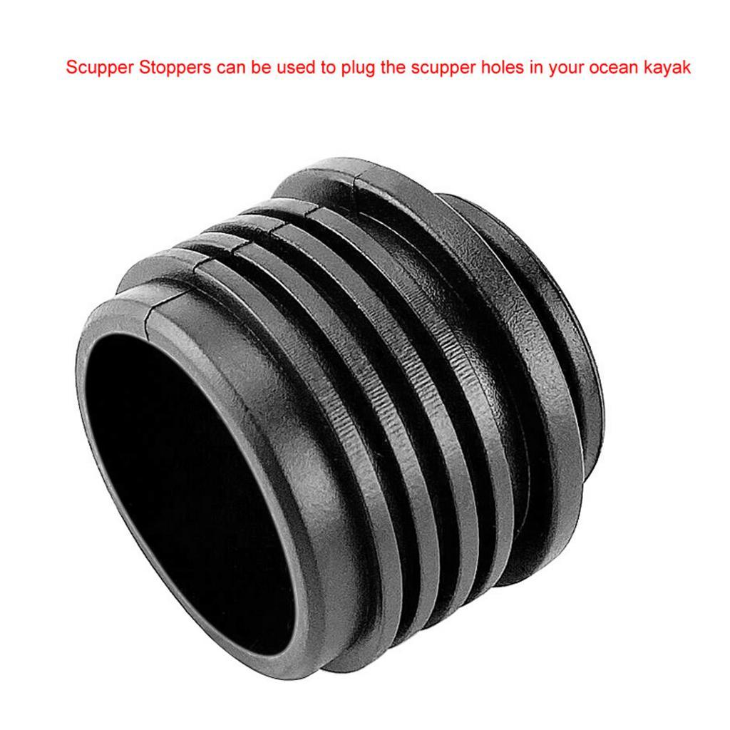 Baosity 2x1pc Rubber Scupper Stoppers Bungs For Kayak Marine Boat Canoe 