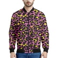 thumbnail image 3 of Chaqueta con cremallera y estampado de leopardo para hombre, sudadera con personalidad con estampado 3D, de manga larga, informal, holgada, ropa de calle, 3 of 5