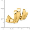 thumbnail image 4 of Real 14kt Yellow Gold Fits up to 8mm Regular; 10mm Fancy Reversible Omega Slide; for Adults and Teens; for Women and Men, 4 of 4