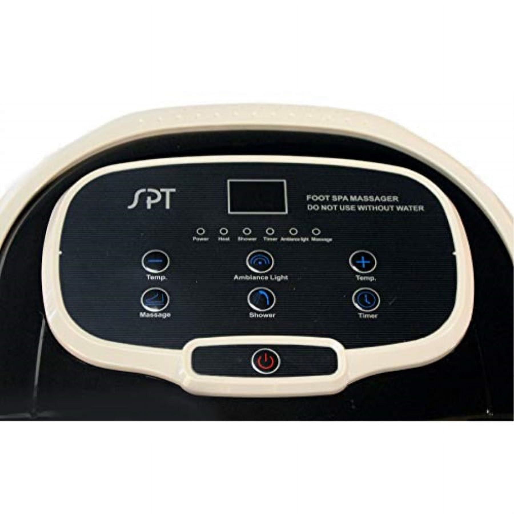 Sunpentown SPA-3549 Foot Spa Bath Massager with Motorized Rollers, Tan & Black