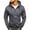 Dark Gray, variant on Men's Zip-Up Hoodie,Full-Zip Hoodie,Hooded Sweatshirt,Fleece Hoodie Men's Fashionable Casual Solid Color Trendy Hooded Zipper Sports Hoodie Blue 3XL