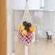 thumbnail image 2 of Cesta colgante de macramé para frutas: cesta bohemia para almacenar patatas, cebollas y frutas: decoración bohemia para colgar en la pared de la cocina, 2 of 6