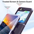 thumbnail image 3 of KOMI Designed for Galaxy Z Flip 6 Case with Hinge Protection for Samsung Flip 6 Case Heavy Duty Full Body Protective Phone Case Cover for Z Flip 6 5G(2024)-Violet, 3 of 5